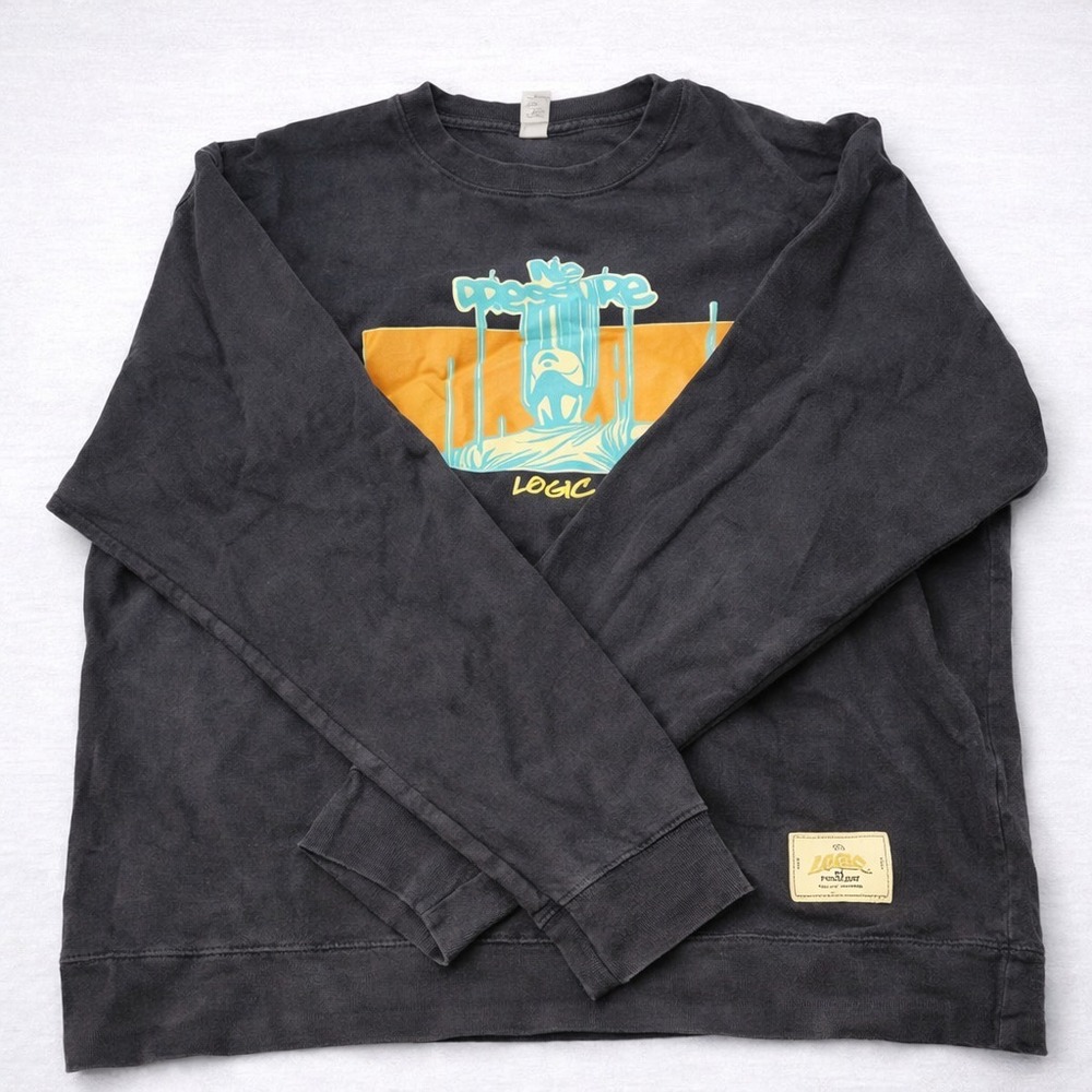 Logic No Pressure Independent Trading Co Crewneck XL Black Graphic Sweatshirt